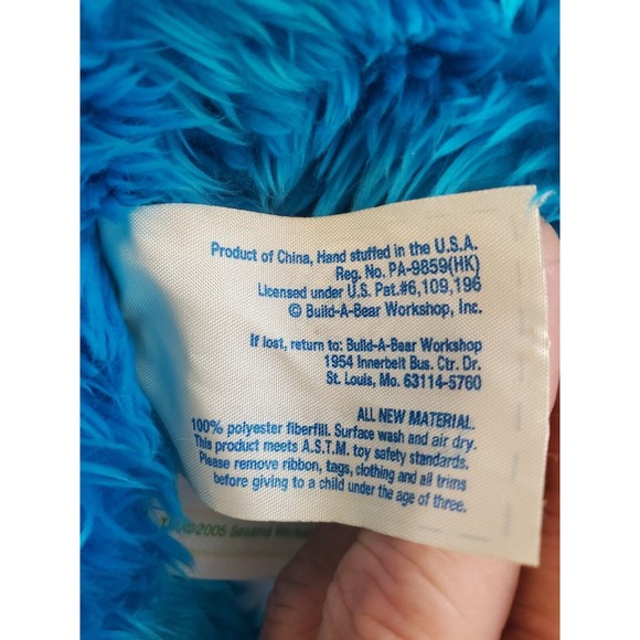 Build A Bear 2005 Retired Cookie Monster Sesame Street - Picture 11 of 12